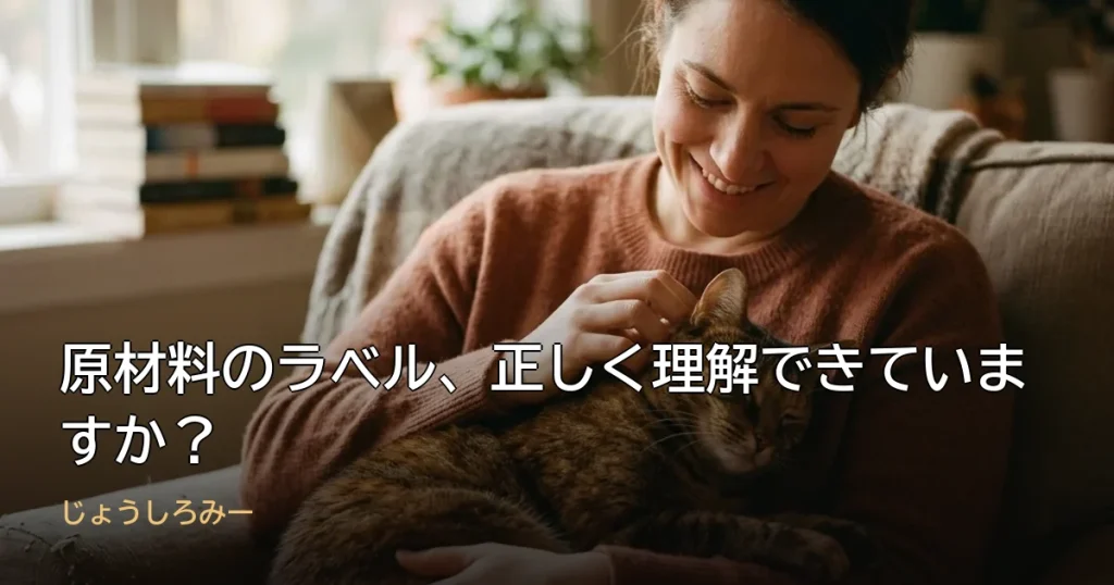 原材料のラベル、正しく理解できていますか？
