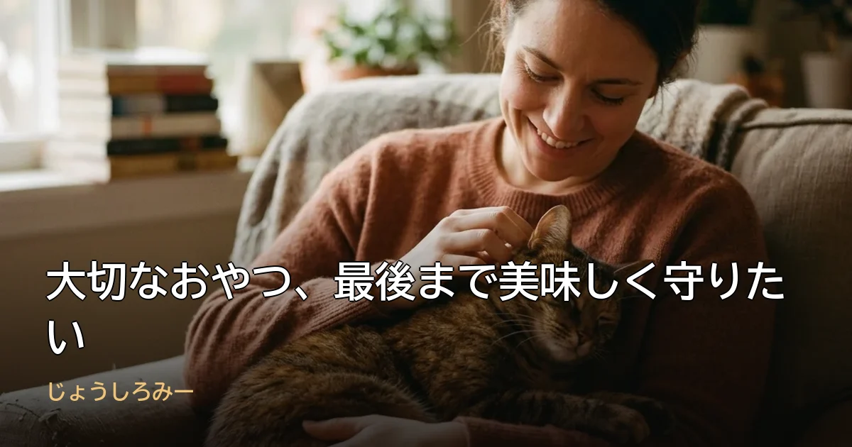 大切なおやつ、最後まで美味しく守りたい