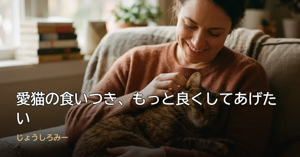 愛猫の食いつき、もっと良くしてあげたい