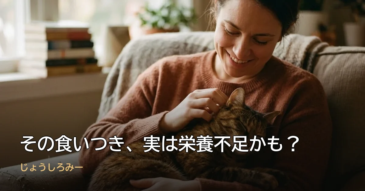 その食いつき、実は栄養不足かも?