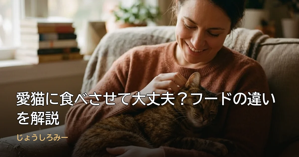 愛猫に食べさせて大丈夫?フードの違いを解説