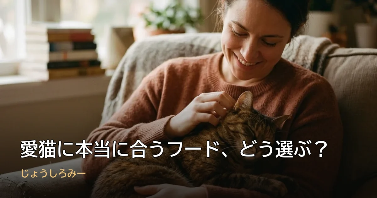 愛猫に本当に合うフード、どう選ぶ？
