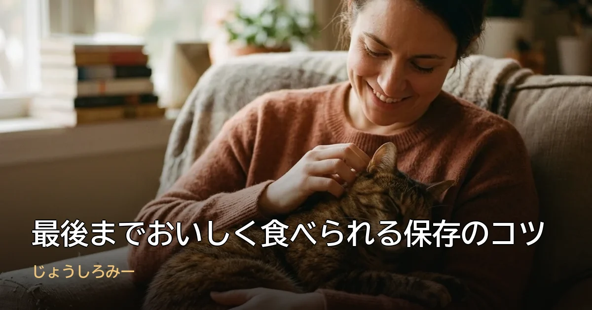 最後までおいしく食べられる保存のコツ