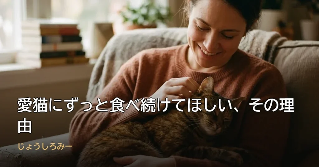 愛猫にずっと食べ続けてほしい、その理由
