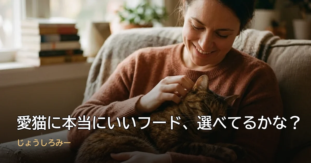 愛猫に本当にいいフード、選べてるかな?