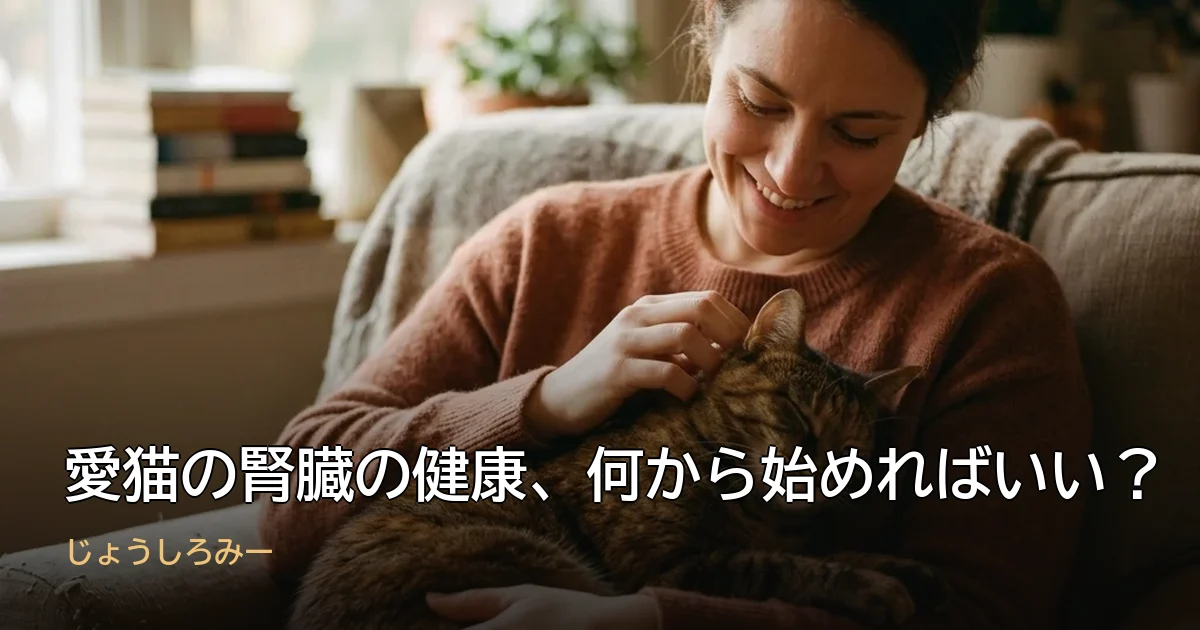 愛猫の腎臓の健康、何から始めればいい?