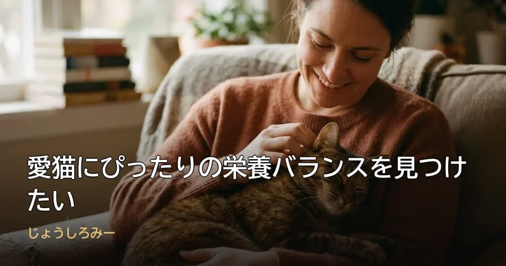 愛猫にぴったりの栄養バランスを見つけたい