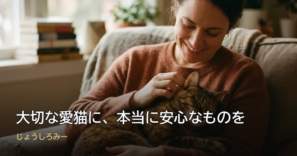 大切な愛猫に、本当に安心なものを