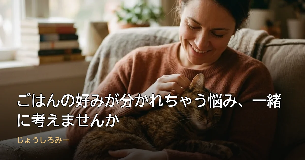 ごはんの好みが分かれちゃう悩み、一緒に考えませんか