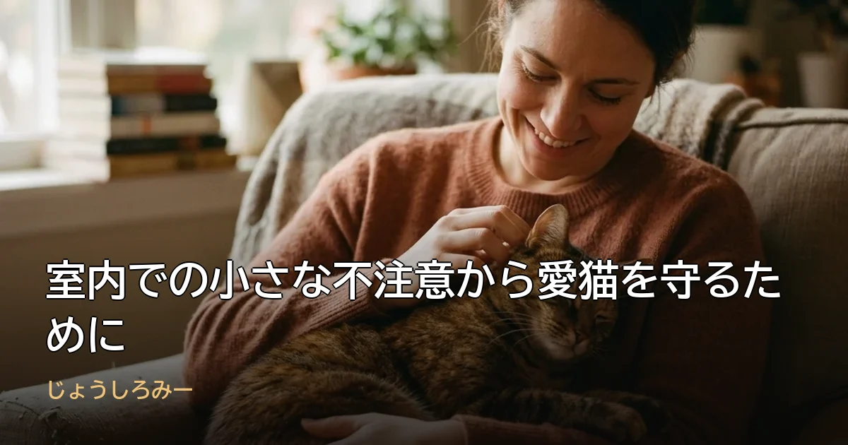 室内での小さな不注意から愛猫を守るために
