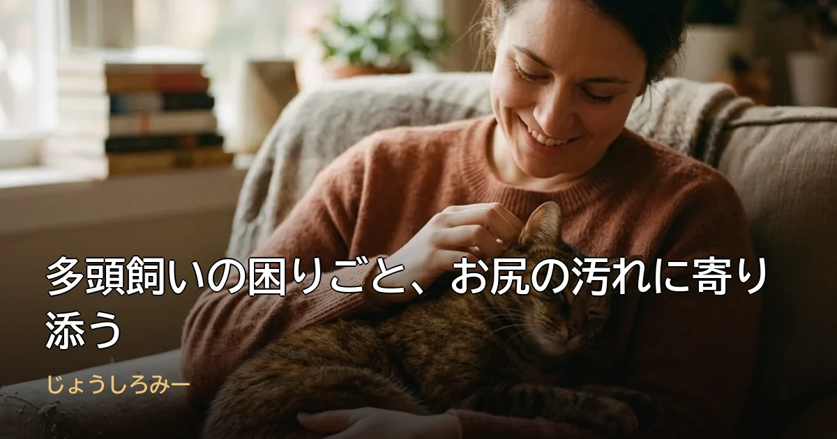 多頭飼いの困りごと、お尻の汚れに寄り添う