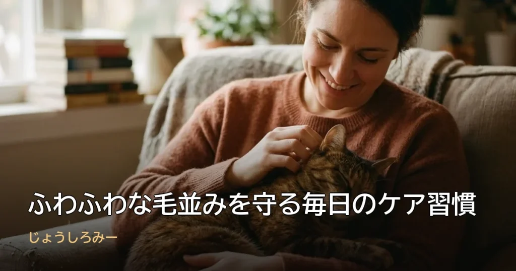 ふわふわな毛並みを守る毎日のケア習慣