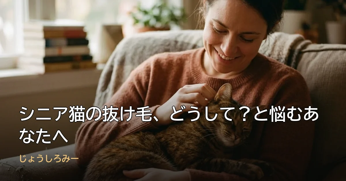 シニア猫の抜け毛、どうして?と悩むあなたへ