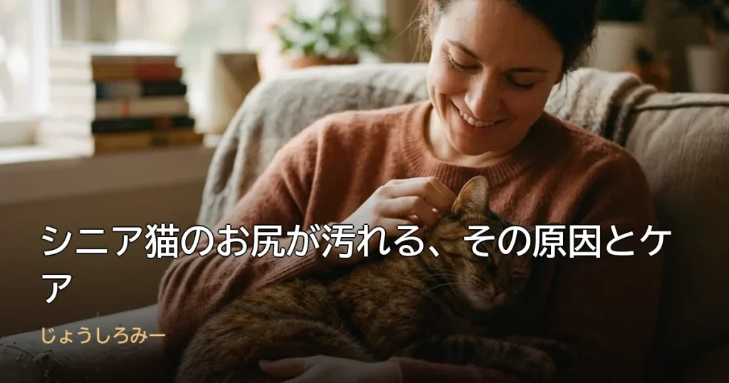 シニア猫のお尻が汚れる、その原因とケア