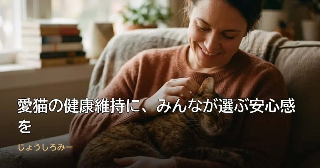 愛猫の健康維持に、みんなが選ぶ安心感を