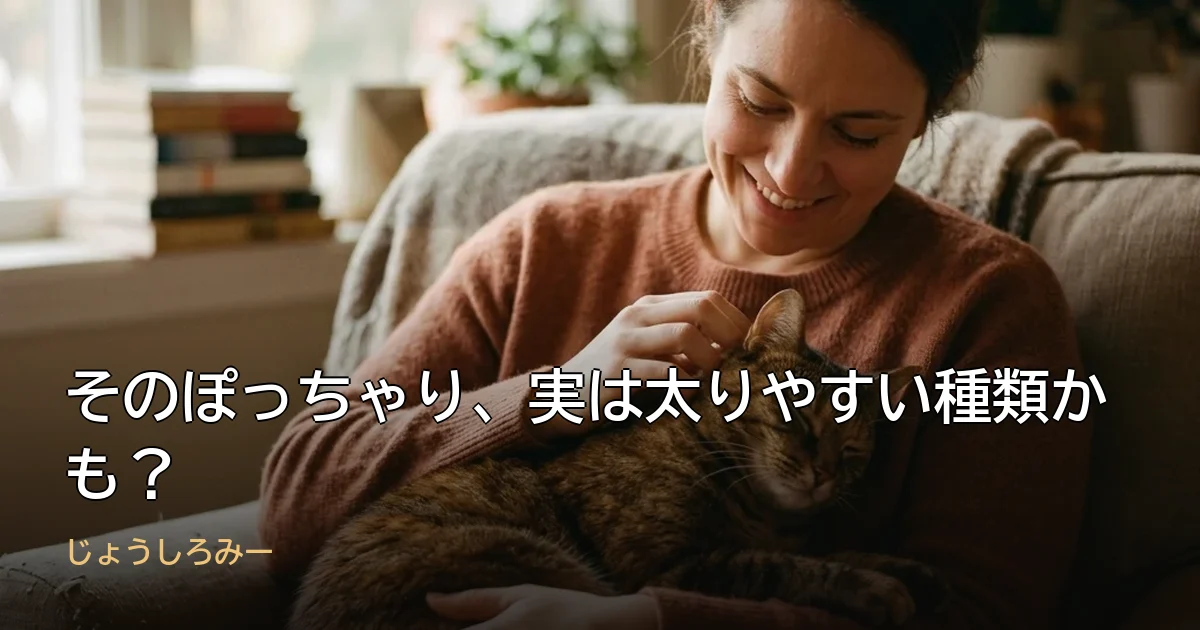 そのぽっちゃり、実は太りやすい種類かも?