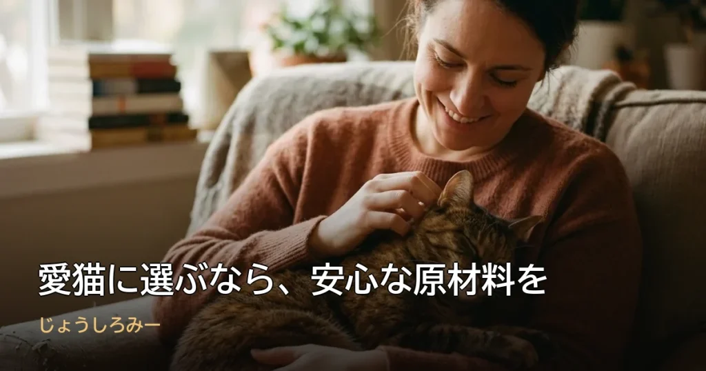 愛猫に選ぶなら、安心な原材料を