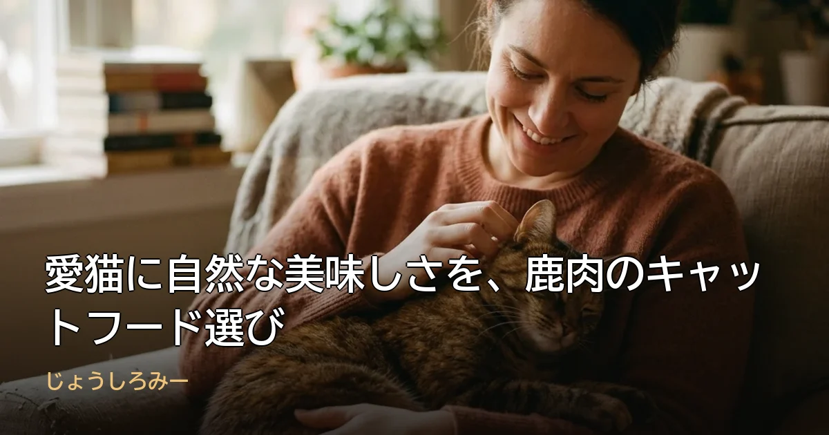 愛猫に自然な美味しさを、鹿肉のキャットフード選び