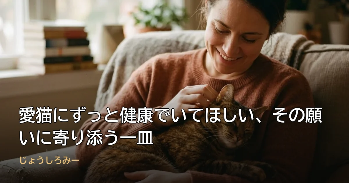 愛猫にずっと健康でいてほしい、その願いに寄り添う一皿
